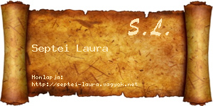 Septei Laura névjegykártya